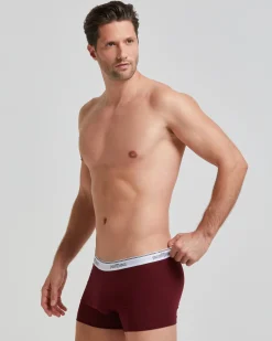 Boxer cotone con elastico a vista logato