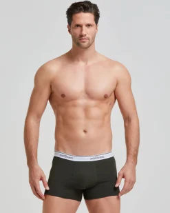 Boxer cotone con elastico a vista logato