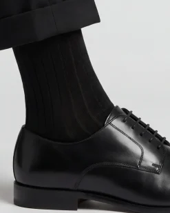 Calza lunga a coste in cotone Filo di Scozia