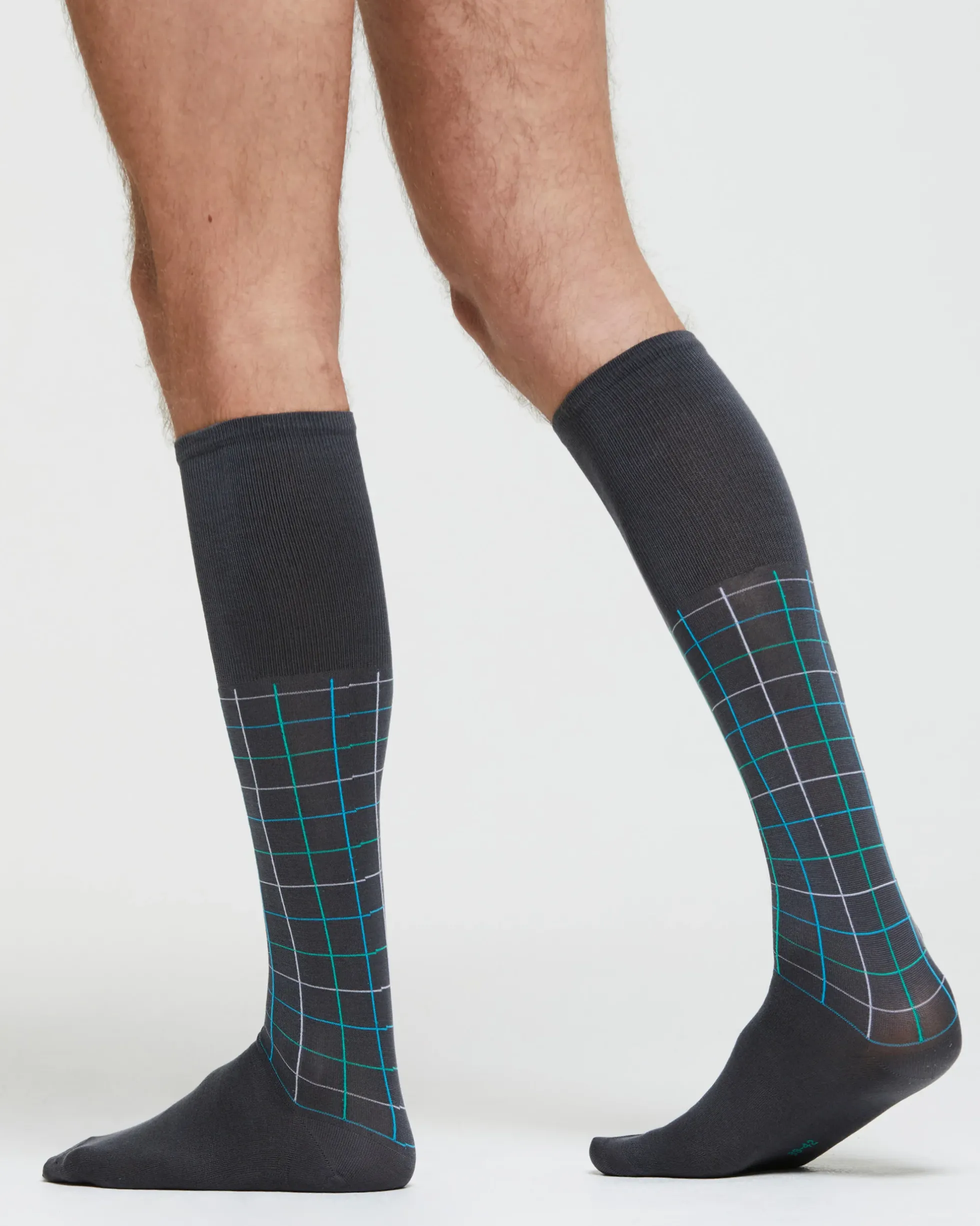 CALZA LUNGA COTONE MARCO FANTASIA QUADRETTATA