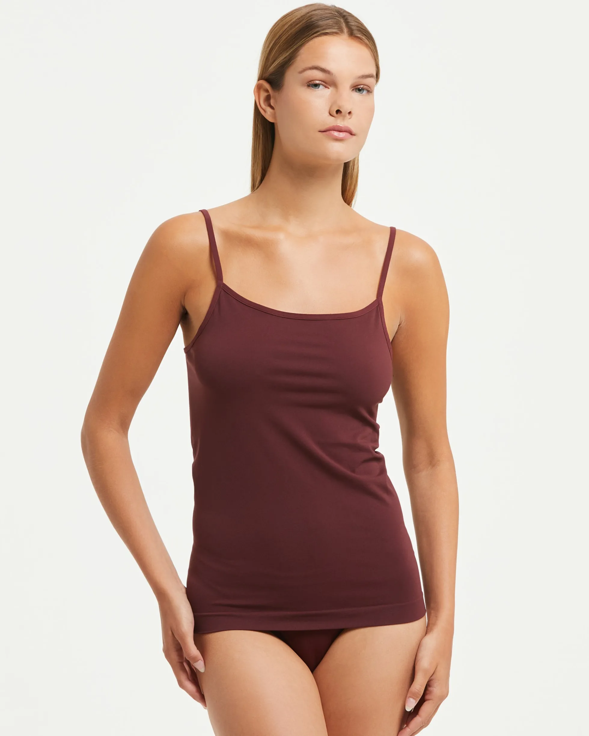Canotta seamless con spalline sottili