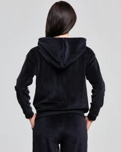 FELPA CON CAPPUCCIO VELLUTO DONNA