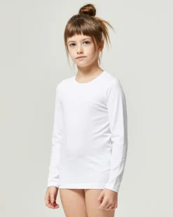 Maglia girocollo a maniche lunghe unisex in caldo cotone
