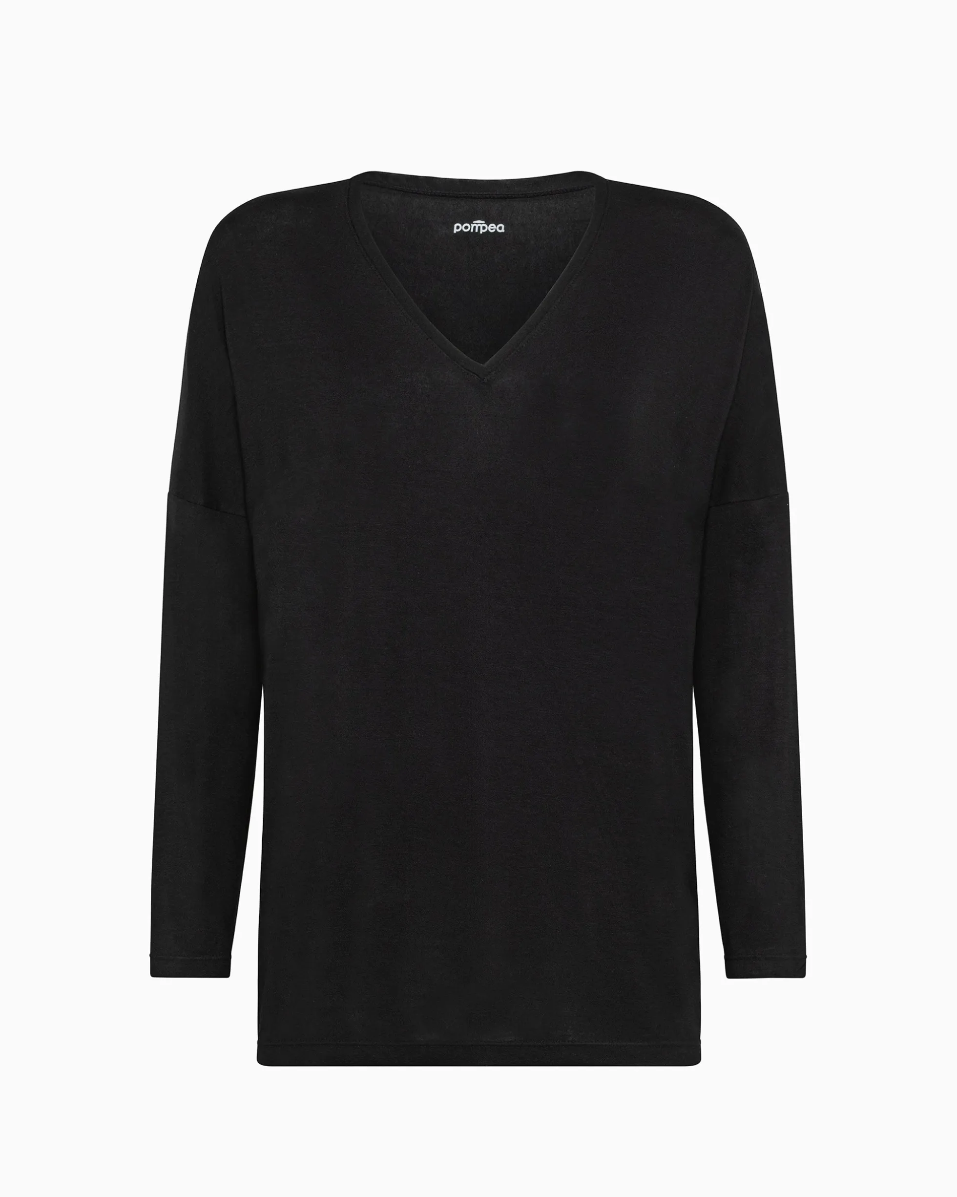 Maglia manica lunga in viscosa sostenibile vestibilità over