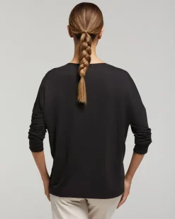 Maglia manica lunga in viscosa sostenibile vestibilità over