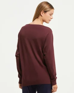 Maglia scollo barchetta seamless