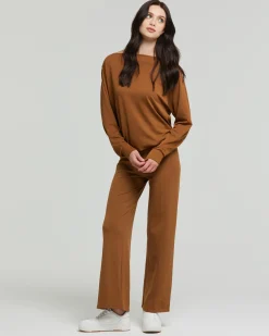 Maglia scollo barchetta seamless