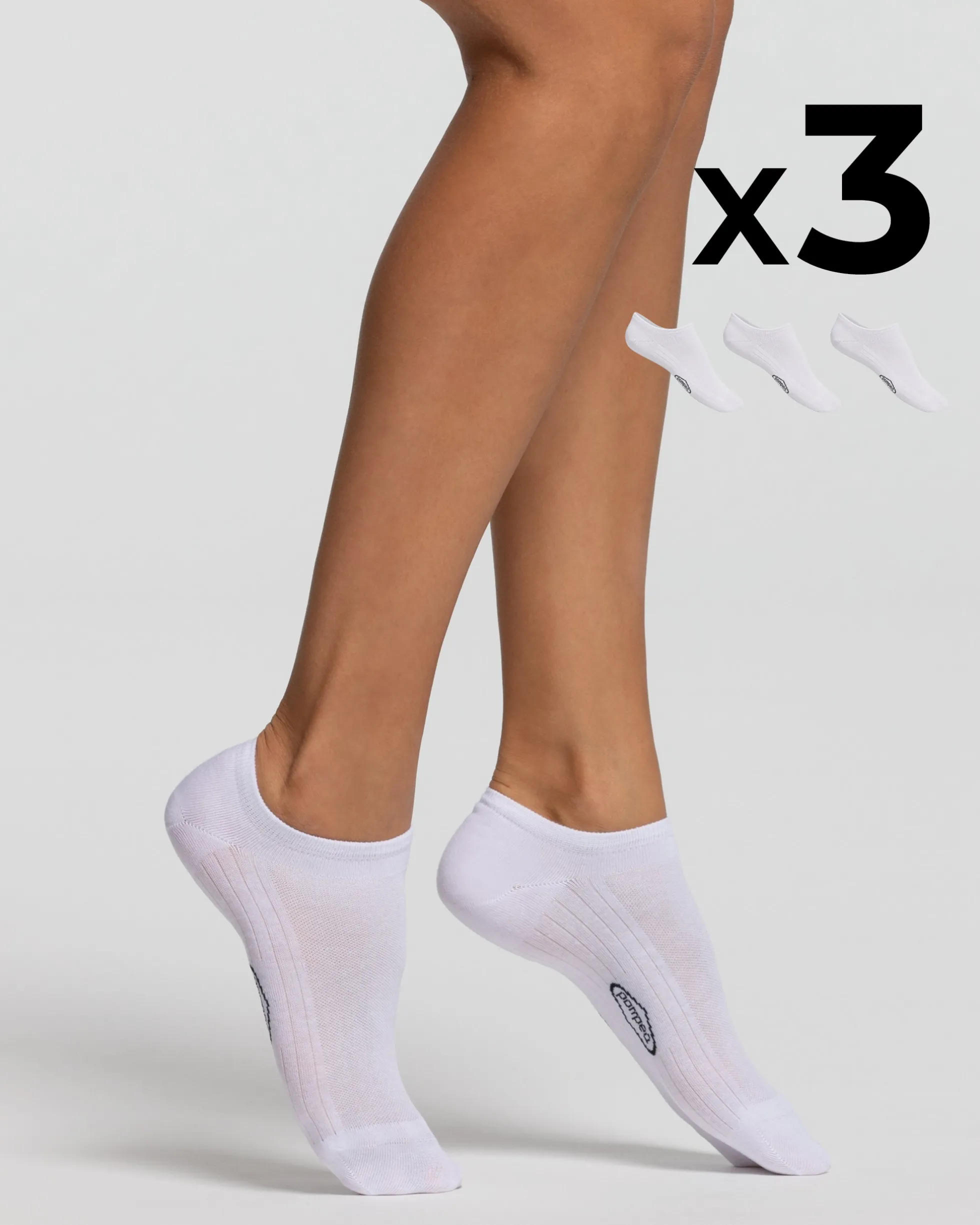 Minicalza cotone x3 donna