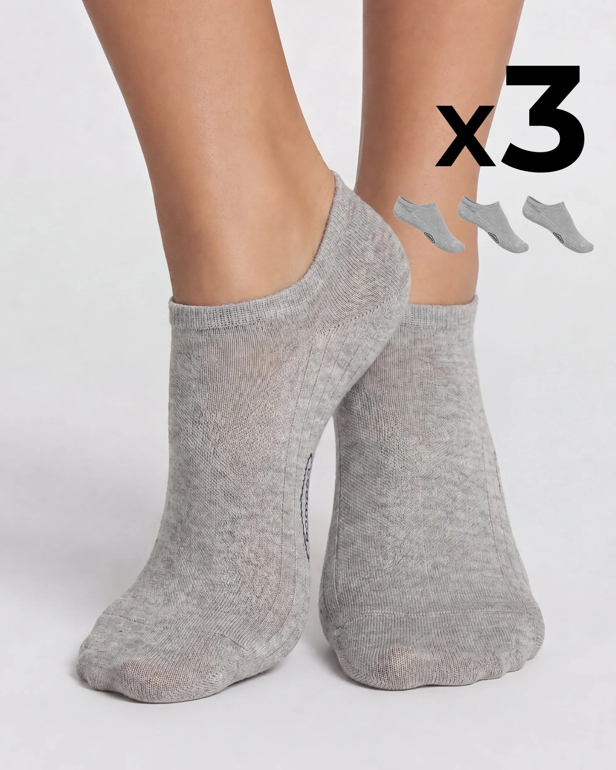 Minicalza cotone x3 donna
