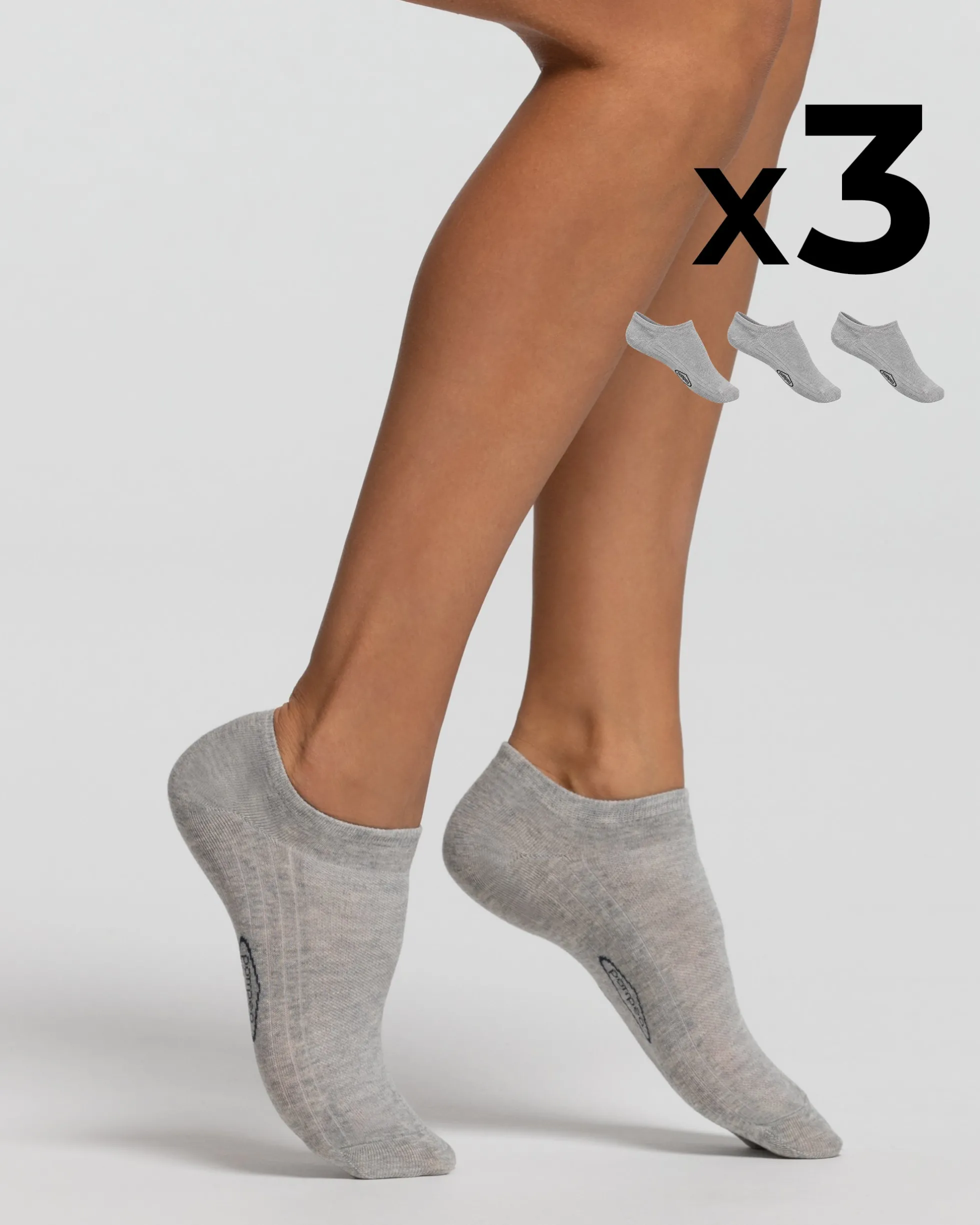 Minicalza cotone x3 donna