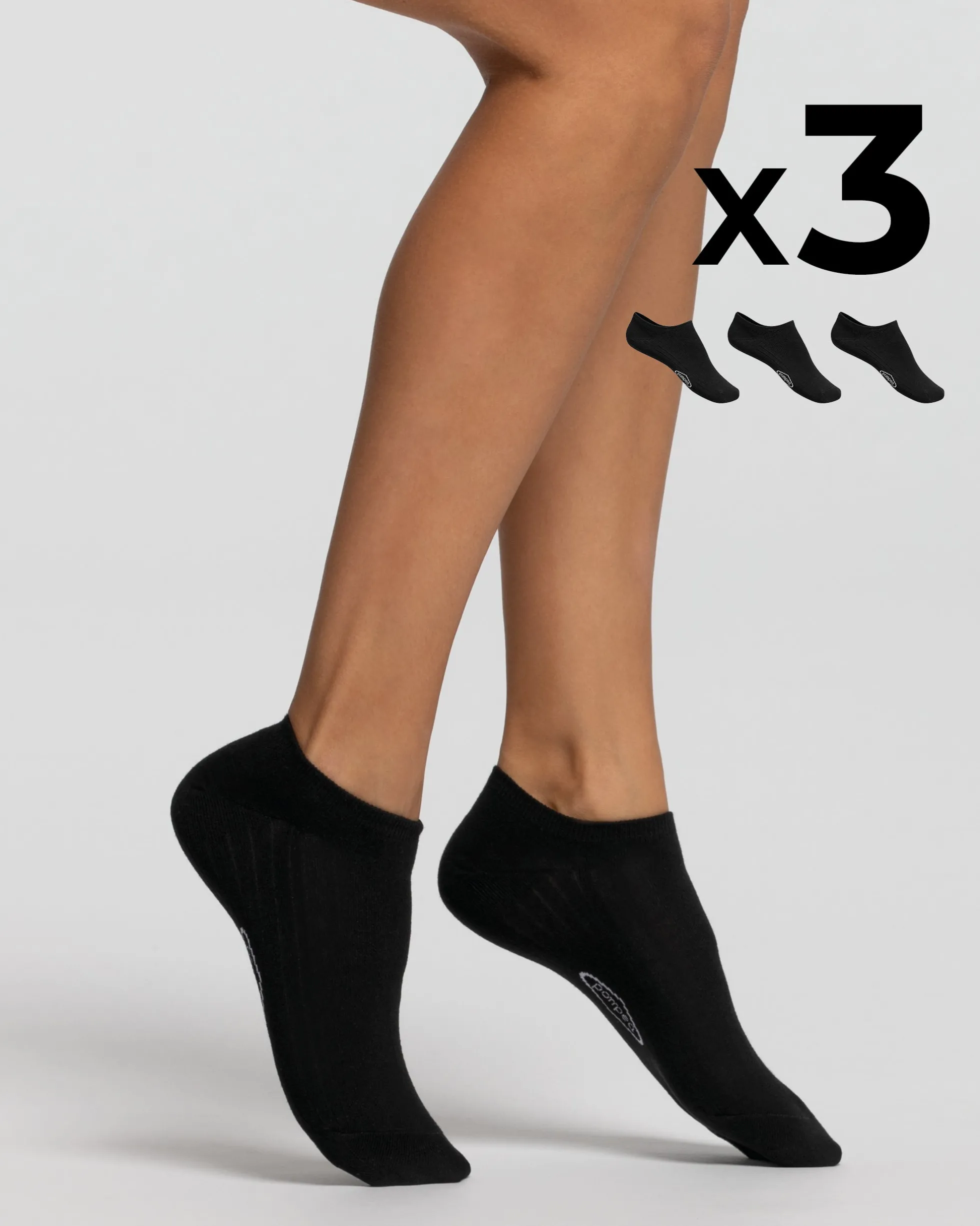 Minicalza cotone x3 donna