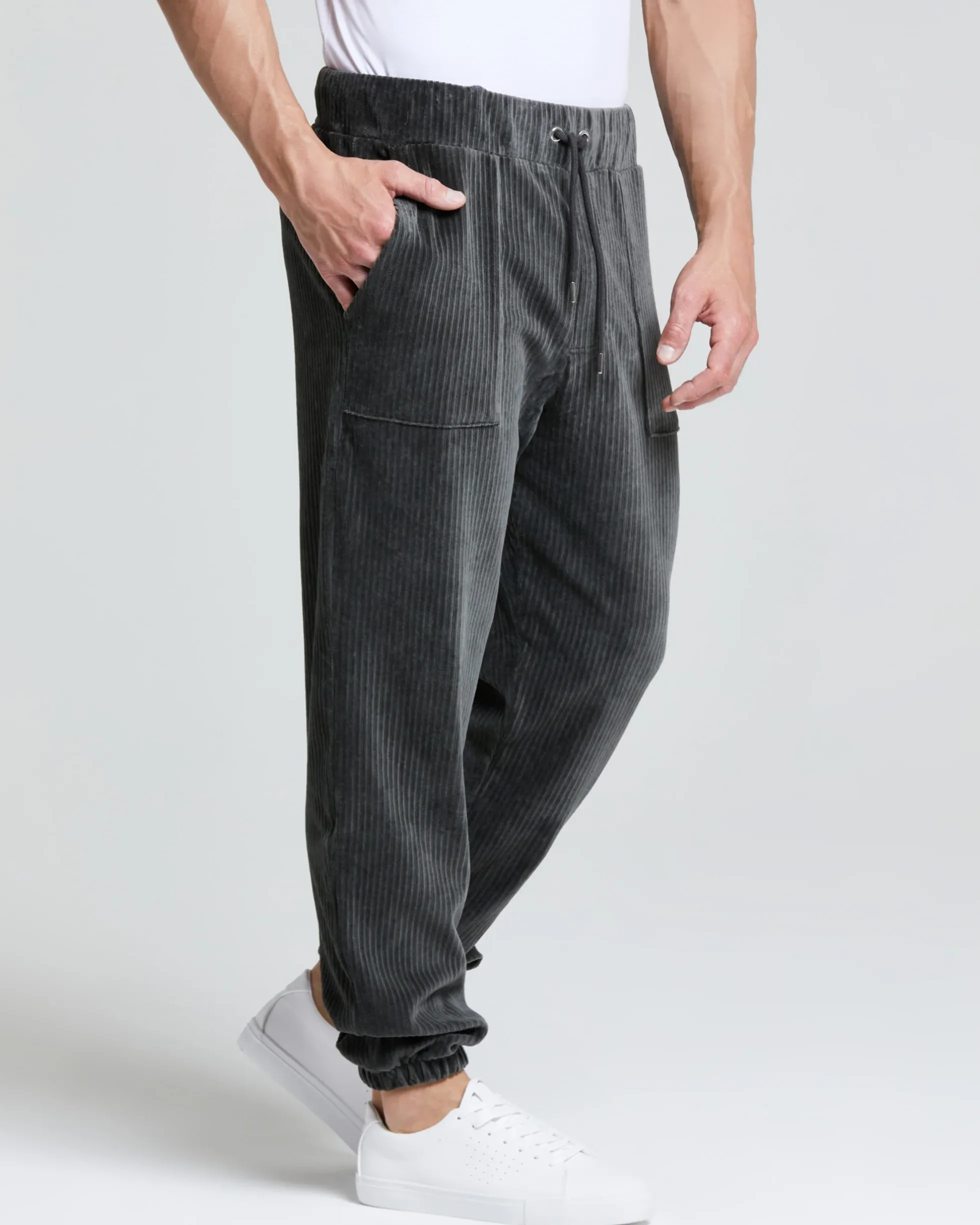 PANTALONE CARGO VELLUTO COSTE UOMO