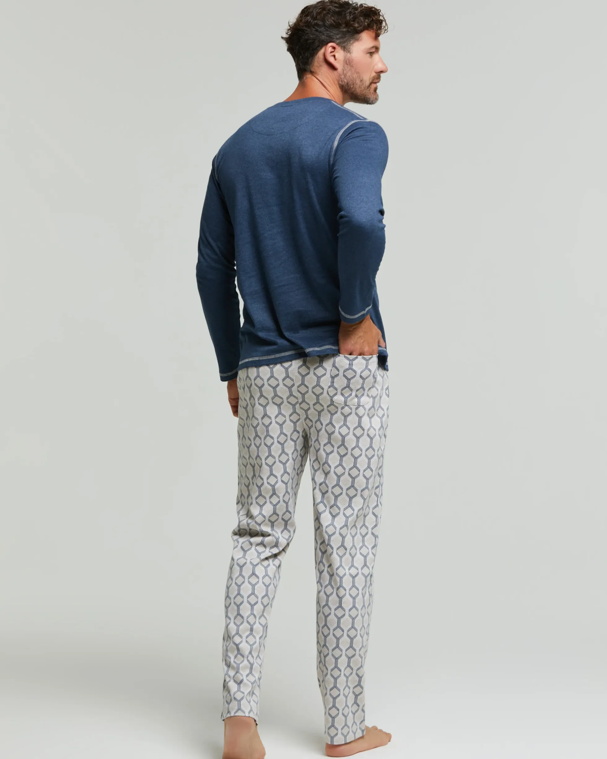 Pigiama lungo cotone interlock Barbera