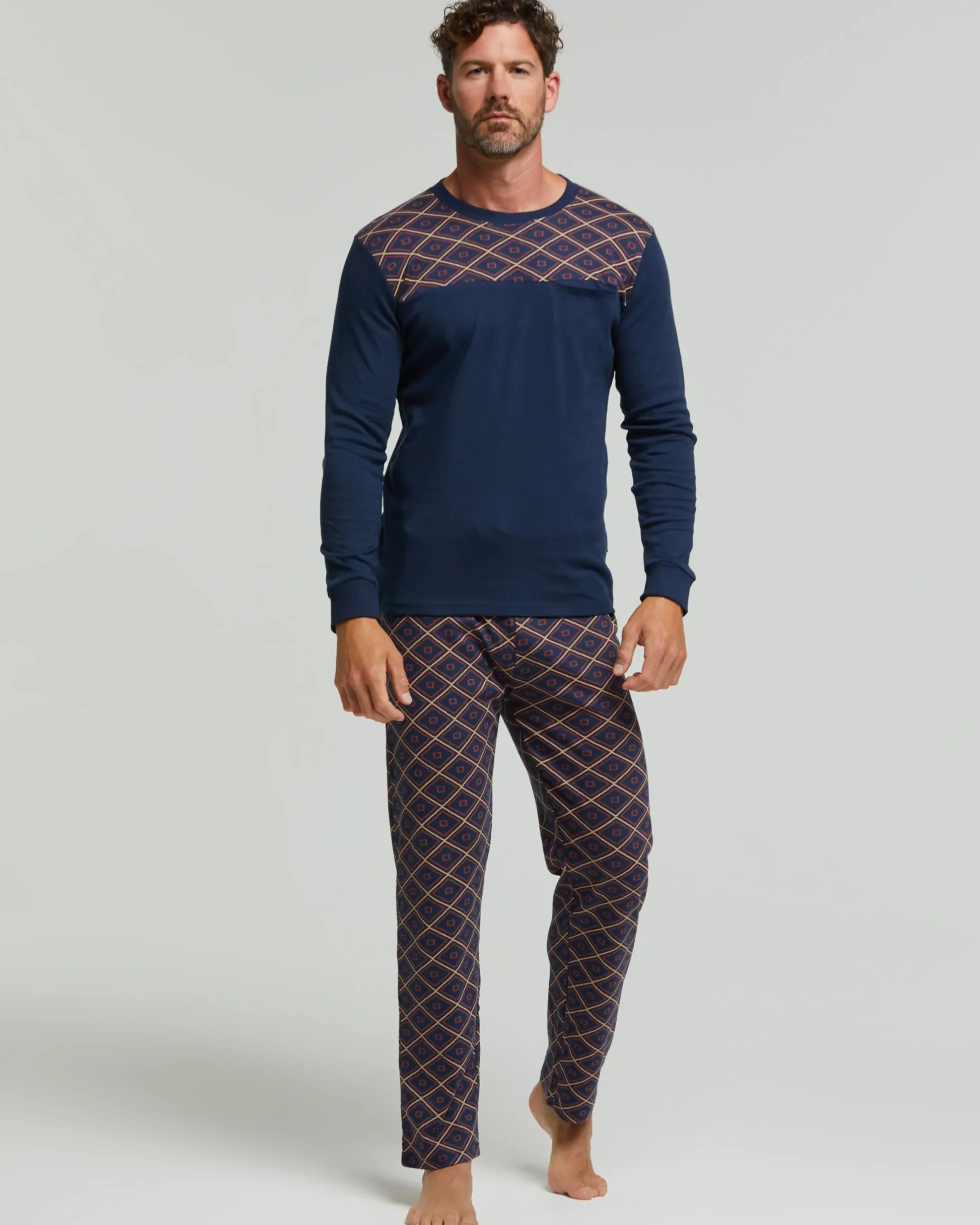 Pigiama lungo cotone interlock Tocai