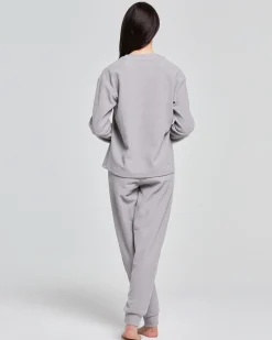 Pigiama lungo micropolar Garofano