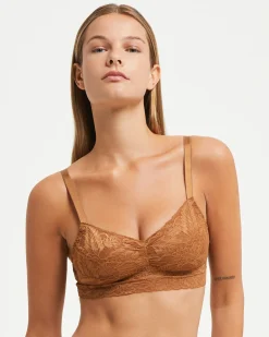 Set Completo coordinato Intimo Pizzo (Caramello)