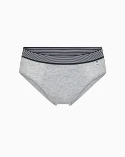 Slip bimbo in cotone organico con elastico a righe