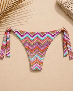 Slip donna con fiocchi laterali Chevron