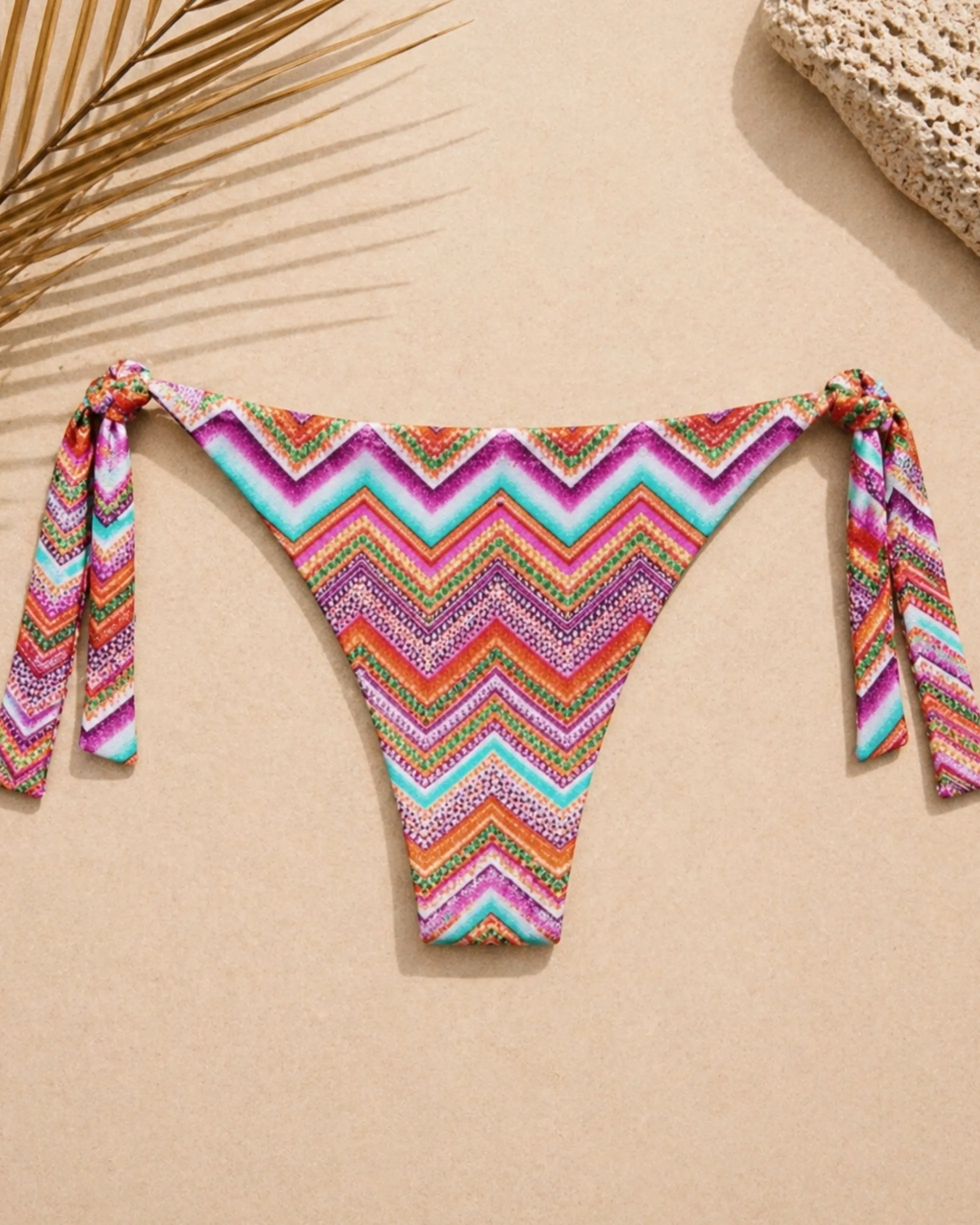 Slip donna con fiocchi laterali Chevron