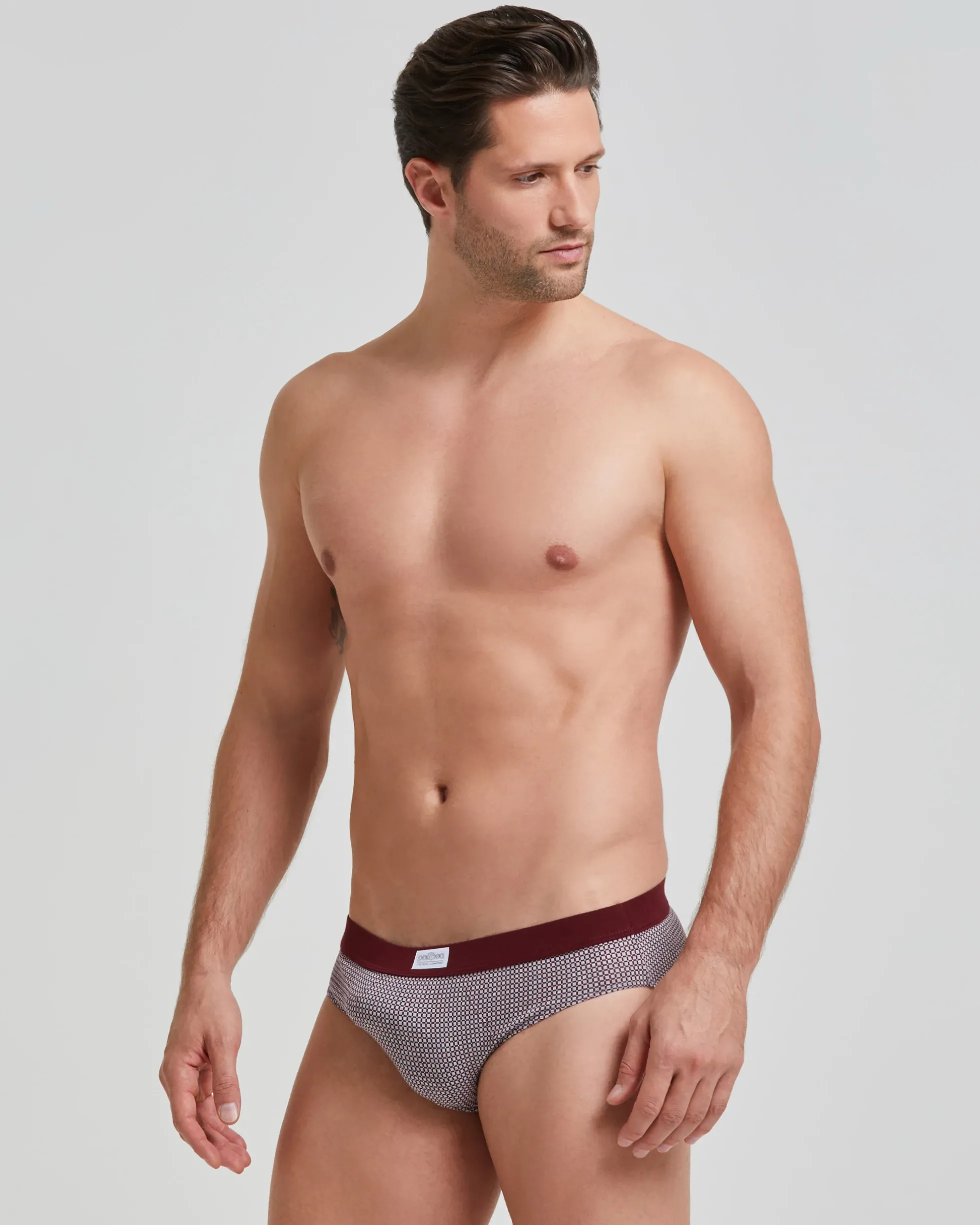 Slip uomo cotone motivo cravatteria