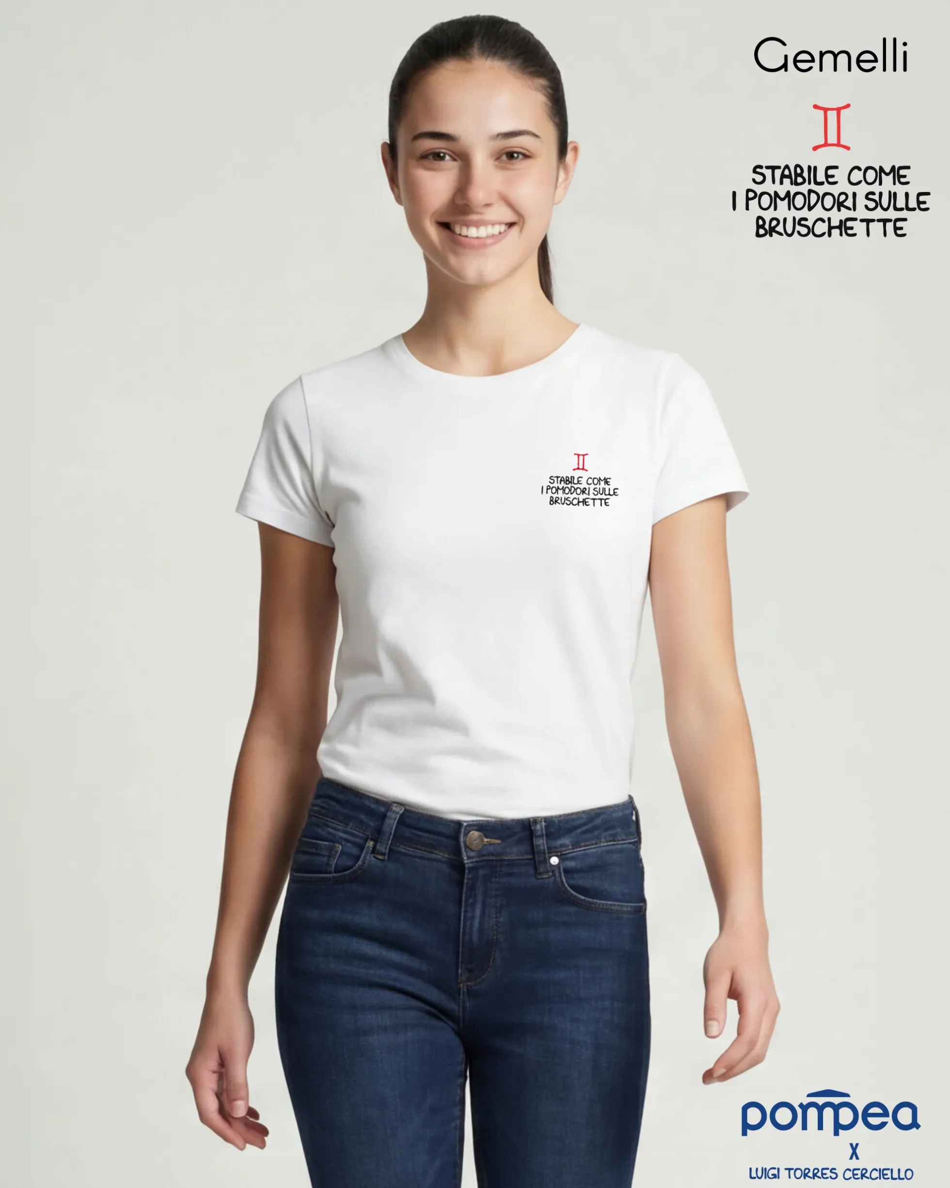 T-shirt donna "Gemelli" by Luigi Torres Cerciello
