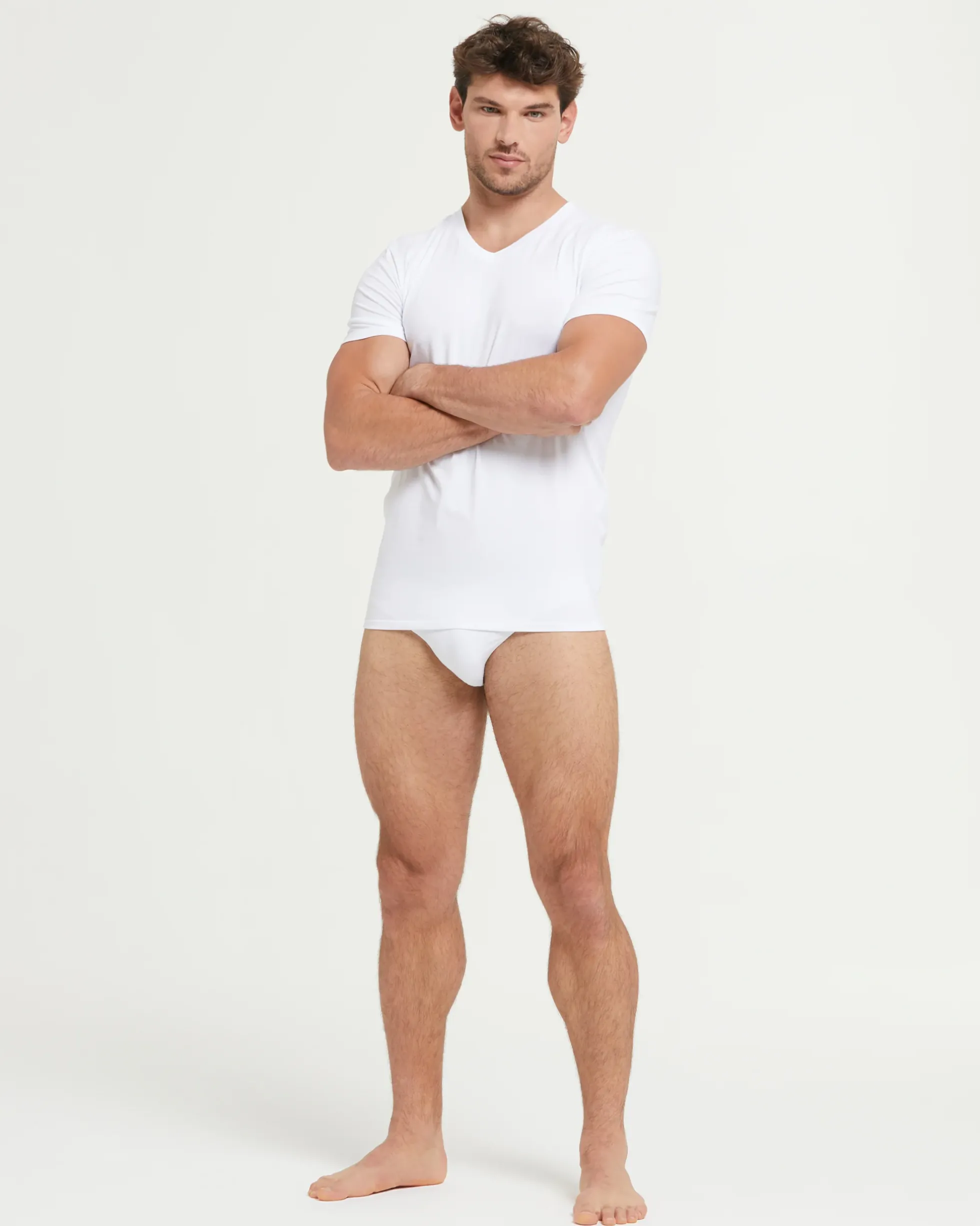 T-Shirt scollo V no stress cotone modal