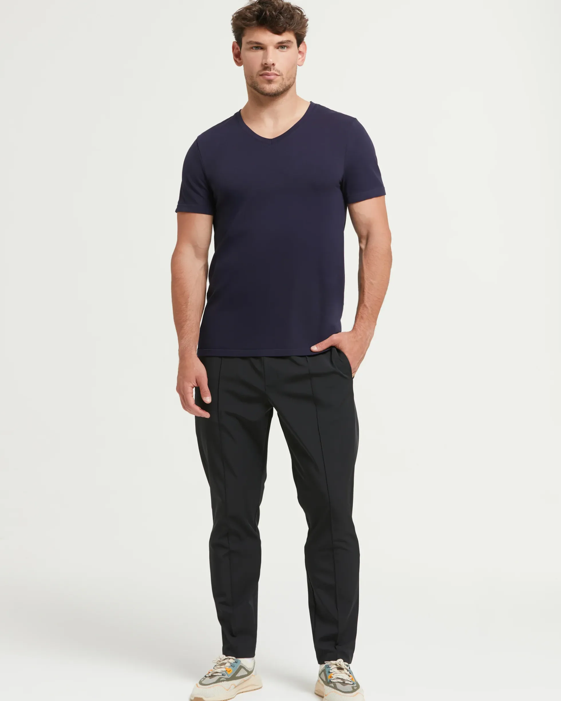 T-Shirt scollo V seamless