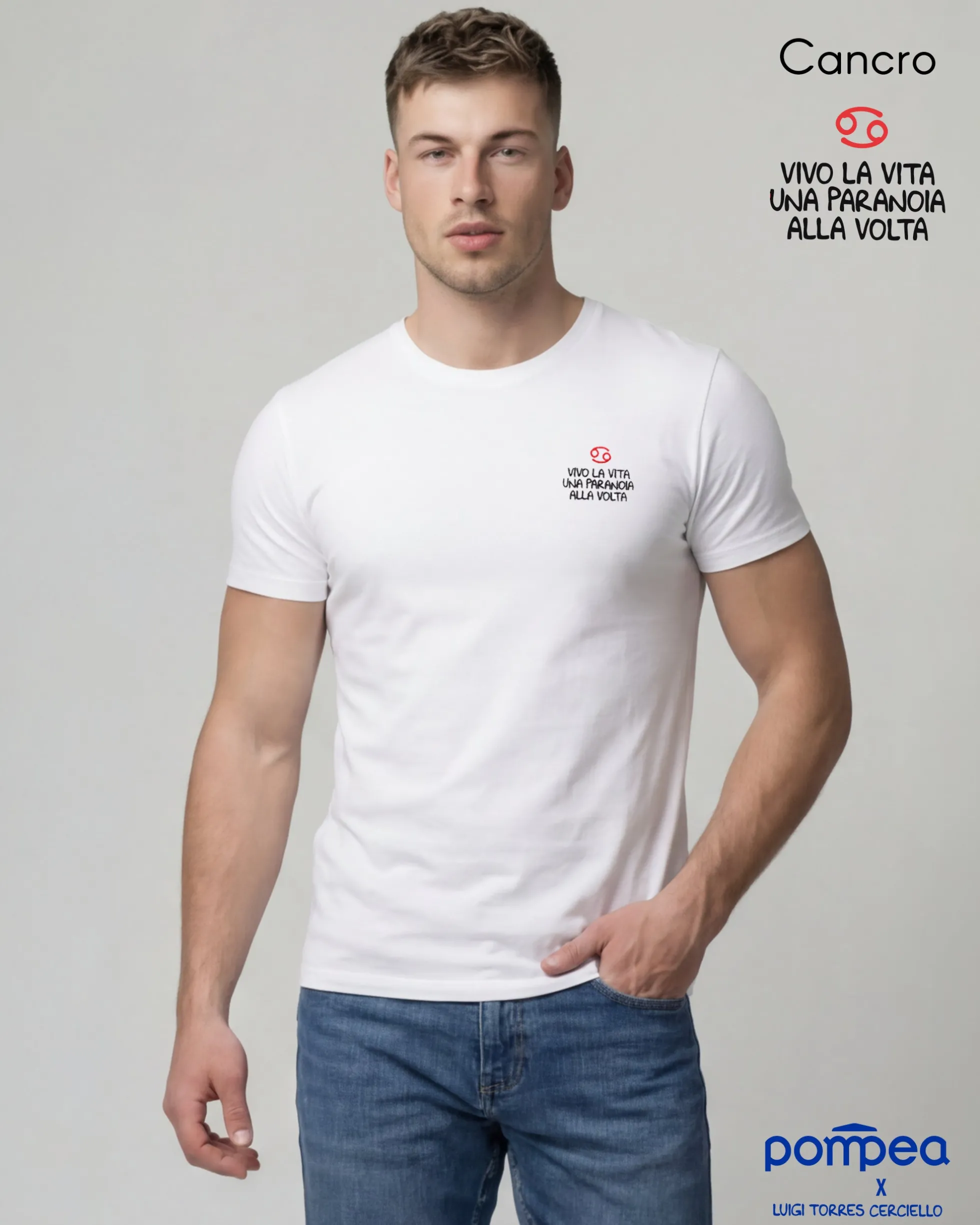 T-shirt uomo "Cancro" by Luigi Torres Cerciello